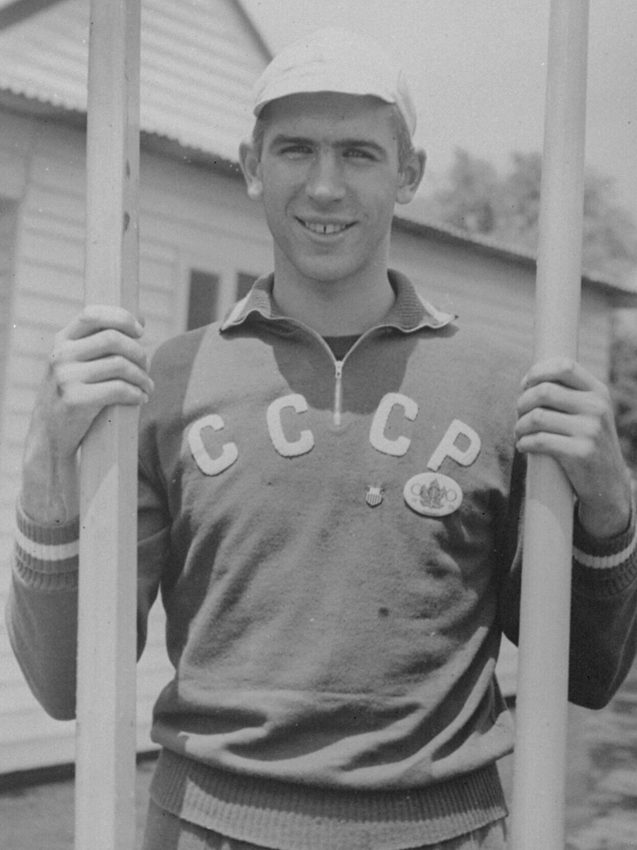 1956: Vyacheslav Ivanov of Soviet Union wins rowing gold, drops it in lake